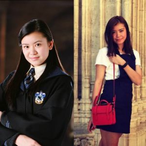 Katie Leung en 2005 dans La Coupe de Feu vs Katie Leung en 2016 sur Instagram