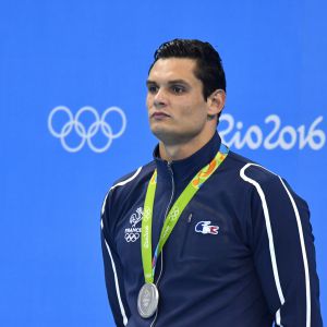 Florent Manaudou aux Jeux Olympiques de Rio, le 12 août 2016