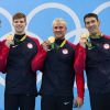 Conor Dwyer, Townley Haas, Ryan Lochte et Michael Phelps, médaillés le 9 août 2016 à Rio