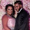 Exclusif - Fiançailles de Sarah Fraisou (Les Anges 8) avec Malik, la cérémonie s'est déroulée dans une salle des fêtes de la région parisienne en présence de leurs familles le 8 juillet 2016.