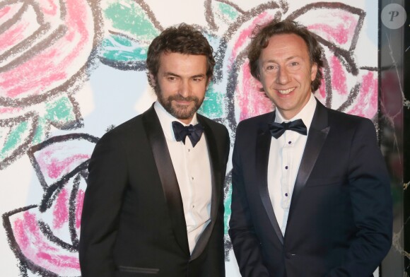 Cyril et son compagnon Stéphane Bern - Bal de la Rose "Art Deco" à Monaco le 28 mars 2015.