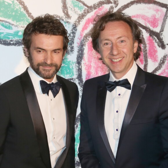 Cyril et son compagnon Stéphane Bern - Bal de la Rose "Art Deco" à Monaco le 28 mars 2015.