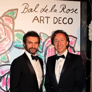 Cyril et son compagnon Stéphane Bern - Bal de la Rose "Art Deco" à Monaco le 28 mars 2015.