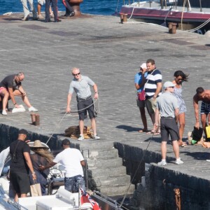 Exclusif - Beyoncé, son mari Jay Z et leur fille Blue Ivy en vacances sur l'île de Lipari, en Sicile. Le 12 août 2016.