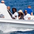 Exclusif - Beyoncé, son mari Jay Z et leur fille Blue Ivy en vacances sur l'île de Lipari, en Sicile. Le 12 août 2016.