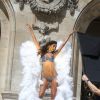 Tournage de la publicité de la nouvelle collection Victoria's Secret Holiday réalisée par Michael Bay avec Alessandra Ambrosio, Lily Aldridge, Martha Hunt et Lais Ribero. Paris, le 20 août 2016.