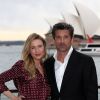 Renée Zellweger et Patrick Dempsey lors d'un photocall pour la promotion du film "Bridget Jones Baby" à Sydney le 22 août 2016.