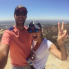 Ilona Smet et son compagnon Kamran en randonné sur les hauteurs de Los Angeles, il y a 6 jours, août 2016. 