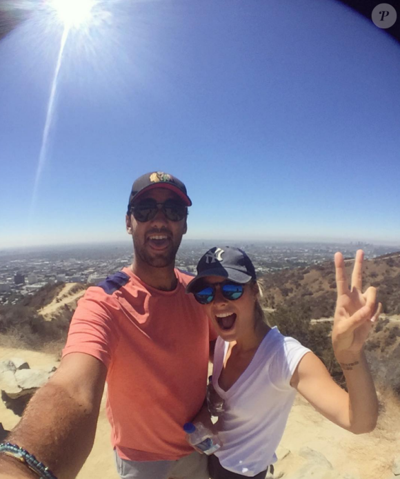 Ilona Smet et son compagnon Kamran en randonné sur les hauteurs de Los Angeles, il y a 6 jours, août 2016. 