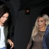 Kendall Jenner et Kim Kardashian sont allées diner au restaurant Craig's à Los Angeles, le 26 août 2016