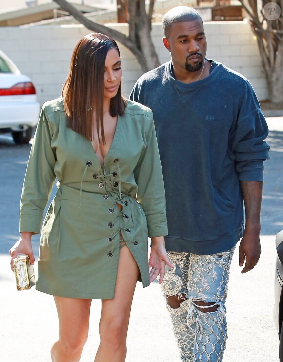 Kim Kardashian et son mari Kanye West sont allés déjeuner au restaurant Ysabel à West Hollywood, le 31 juillet 2016 Kanye West and Kim Kardashian at Ysabel restaurant in West Hollywood on July 31, 201631/07/2016 - West Hollywood