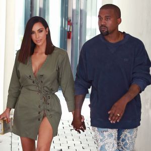 Kim Kardashian et son mari Kanye West sont allés déjeuner au restaurant Ysabel à West Hollywood, le 31 juillet 2016