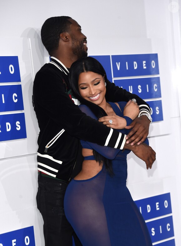 Nicki Minaj et Meek Mill arrivent aux MTV VMA à Los Angeles