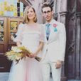 Agyness Deyn et Joel McAndrew le jour de leur mariage à New York le dimanche 28 août 2016
