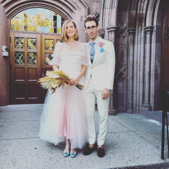 Agyness Deyn et Joel McAndrew le jour de leur mariage à New York le dimanche 28 août 2016