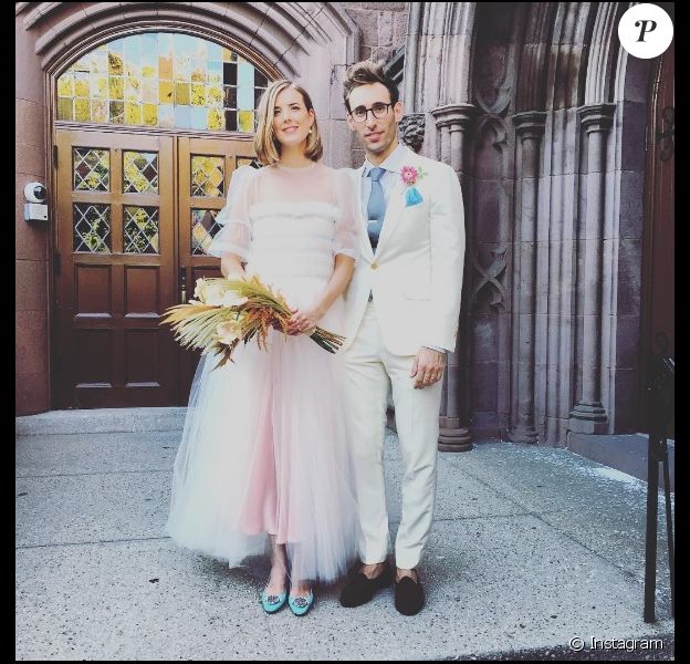 Agyness Deyn et Joel McAndrew le jour de leur mariage à New York le dimanche 28 août 2016