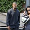 Kim Kardashian et son mari Kanye West sortent d'un rendez-vous à Tribeca, New York le 30 août 2016.