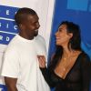 Kim Kardashian et son mari Kanye West - Photocall des MTV Video Music Awards 2016 au Madison Square Garden à New York. Le 28 août 2016