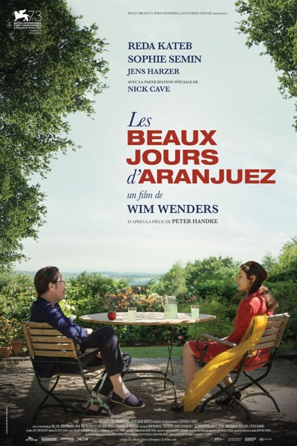 Affiche du film Les Beaux Jours d'Aranjuez, en salles le 2 novembre 2016