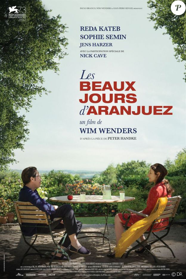 Affiche du film Les Beaux Jours d'Aranjuez, en salles le 2 novembre 2016