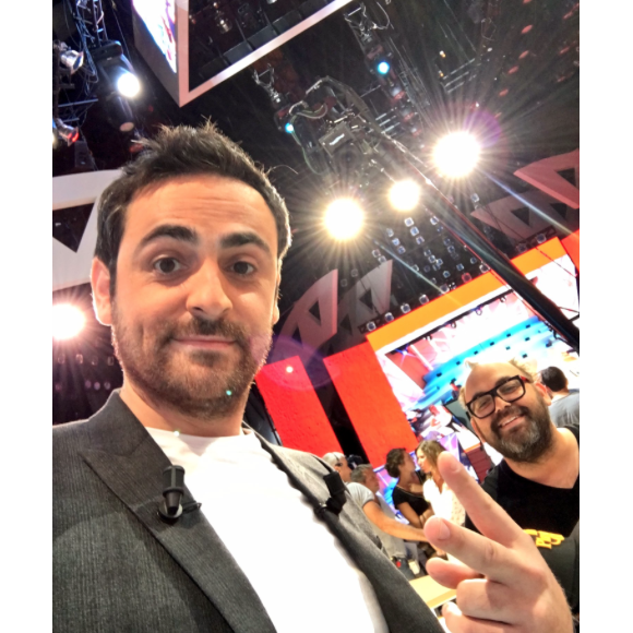 Camille Combal sur le nouveau plateau de TPMP, le 1er septembre 2016. Ici Camille Combal.