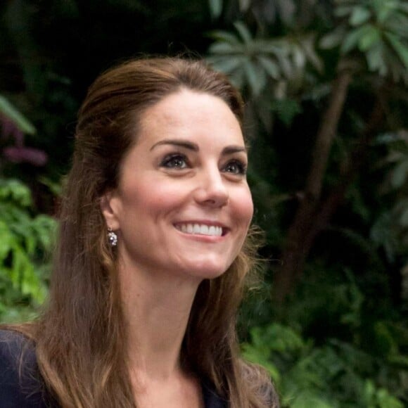 Kate Middleton et le prince William lors de leur visite de l'Eden Project, un complexe environnemental en Cornouailles, le 2 septembre 2016.