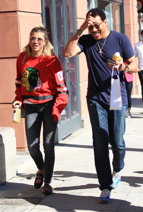 Lionel Richie et s fille Sofia Richie passent la journée ensemble à Beverly Hills le 2 septembre 2016.
