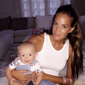 Jade Foret et son fils Nolan. Septembre 2016.