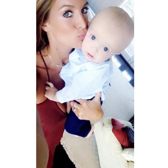 Jade Foret et son fils Nolan. Août 2016.