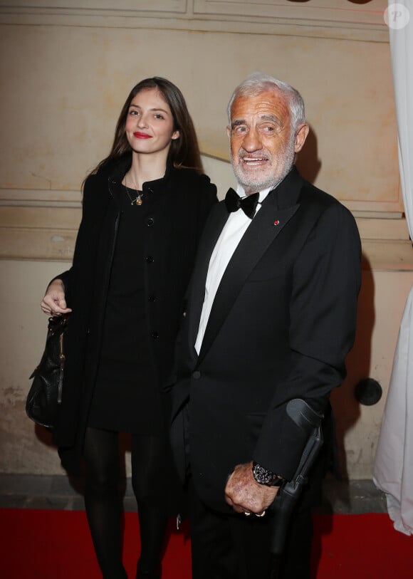 Jean-Paul Belmondo et sa petite fille Annabelle à Paris le 18 Novembre 2013.
