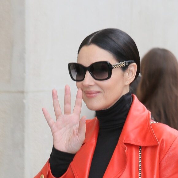 Monica Bellucci - Arrivées au défilé de mode Haute-Couture "Chanel", collection printemps-été 2016, à Paris. Le 26 janvier 2016