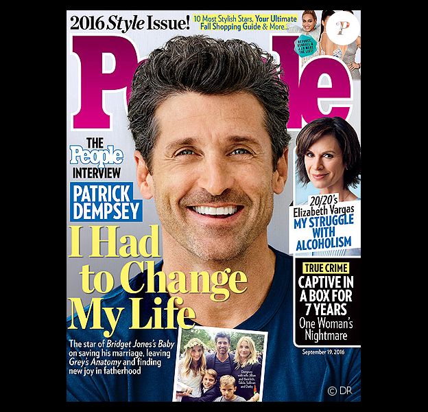 Patrick Dempsey raconte comment il a sauvé son mariage avec Jillian Fink dans le magazine People, en kiosques au mois de septembre 2016
