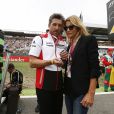 Patrick Dempsey et sa femme Jillian au Grand prix de Formule 1 à Hockenheim en Allemagne le 20 juillet, 2014.