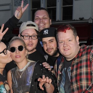 Lady Gaga se rend au studio de Capital FM à Londres, le 9 septembre 2016.