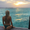 Photo de Devon Windsor en vacances aux Maldives. Août 2016.