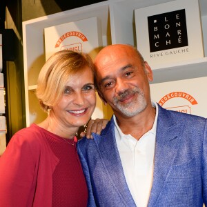 Mélita Toscan du Plantier, Christian Louboutin - Soirée d'inauguration de l'exposition PARIS! au Bon Marché à Paris le 7 septembre 2016. Le célèbre magasin de la Rive gauche porte haut et fort les couleurs tricolores en dédiant son exposition automnale à la Ville Lumière. Vestiaire casual chic, gourmandises typiques, cosmétiques adorés des Frenchies... L'essentiel pour la jouer comme une Parisienne. © Coadic Guirec/Bestimage