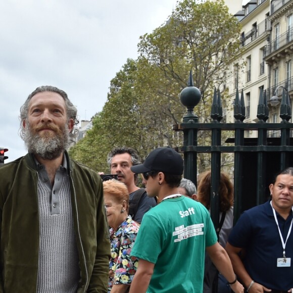 Exclusif - Cristina Cordula et Vincent Cassel lors du "Lavage de la Madeleine" à Paris, le 4 septembre 2016