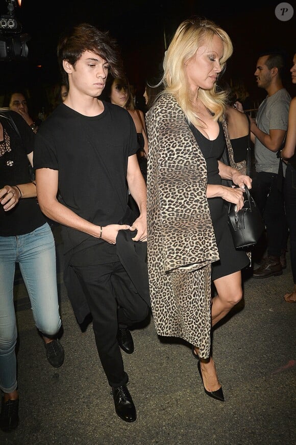 Pamela Anderson lors du défilé Alexander Wang au Pier 94. New York, le 10 septembre 2016.