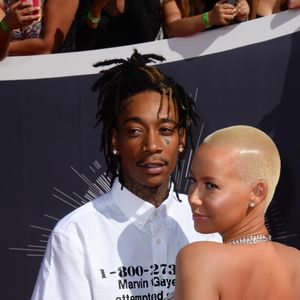 Amber Rose et Wiz Khalifa à la Cérémonie des MTV Video Music Awards à Inglewood, le 24 aout 2014