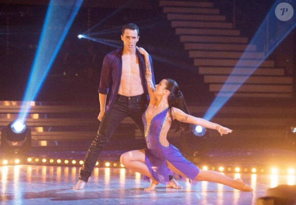 Alizée et Grégoire Lyonnet lors de la compétition "Danse avec les stars 4", en 2013