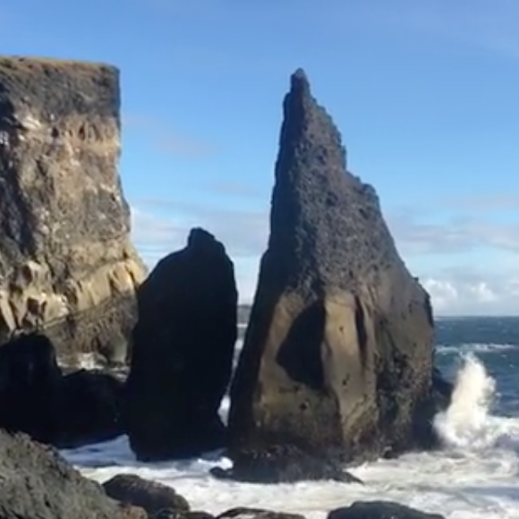 David Hallyday en Islande pour le tournage de son nouveau clip "Comme avant", septembre 2016. 