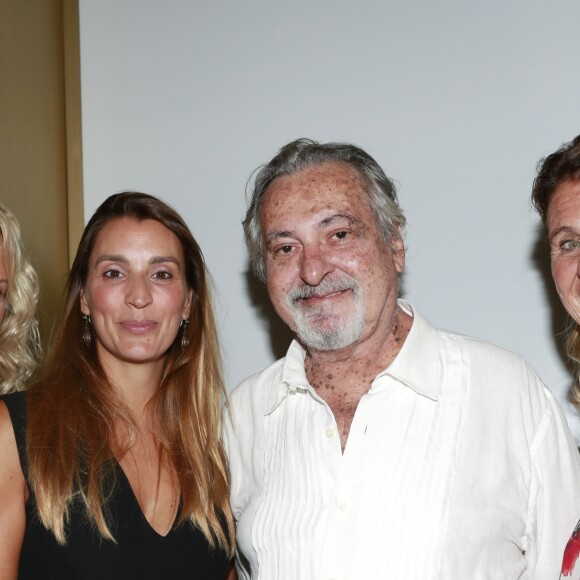 Exclusif - Estelle Lefébure, guest, Marco Glaviano et Catherine Pastor - Vernissage de l'exposition photographique de Marco Glaviano et lancement de son livre "Glaviano 50" qui réunit les clichés forts de la carrière du photographe, organisé par Muse Monaco et crée par Rita Caltagirone et Vanessa Erbaggio, à la galerie Monaco Modern'Art, le 12 septembre 2016. © Claudia Albuquerque/Bestimage