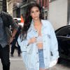 Kim Kardashian montre son soutien-gorge transparent dans la rue à New York, le 6 septembre 2016