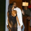 Kim Kardashian (dans une tenue très sexy) et Kanye West sortent de leur hôtel à Miami Le 17 septembre 2016