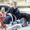 Ivanka Trump arrive à son domicile de New York avec son bébé Theodore et son mari Jared Kushner le 29 mars 2016.