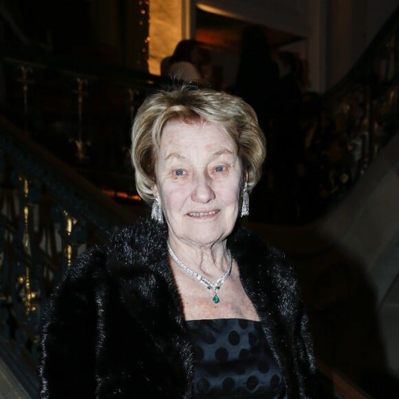 Marisa Borini (la mère de Carla Bruni) - Dîner de Gala pour l'association de David Khayat "Avec" à Versailles le 2 février 2015.