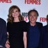Richard Berry et sa compagne Pascale Louange - Avant-première du film "Nos Femmes" au cinéma Gaumont Opéra à Paris, le 27 avril 2015.