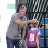 Exclusif - Marcia Cross a regardé sa fille Eden jouer un match de basket, en compagnie de son autre fille, Savannah. Son mari Tom Mahoney jouait le coach. Le 18 septembre 2016 à Los Angeles.
