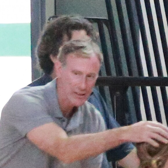 Exclusif - Marcia Cross a regardé sa fille Eden jouer un match de basket, en compagnie de son autre fille, Savannah. Son mari Tom Mahoney jouait le coach. Le 18 septembre 2016 à Los Angeles.