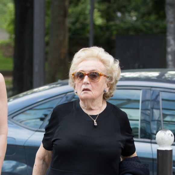 Exclusif - Bernadette Chirac et sa fille Claude Chirac arrivant au dîner anniversaire pour les 10 ans du Musée du quai Branly, à Paris le 23 juin 2016.